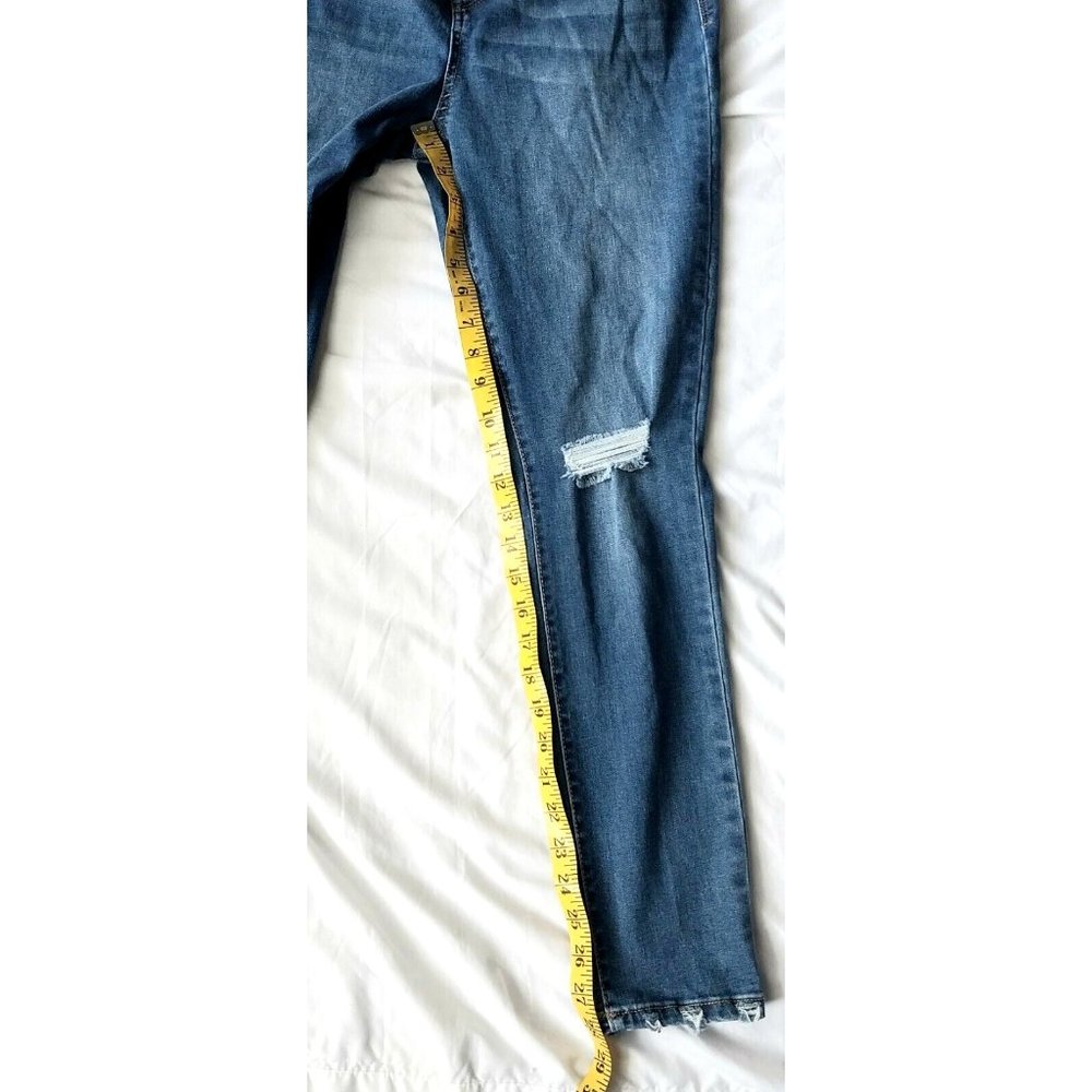 Arizona Juniors Jeggings Blue Distressed High Rise Denim 9 28X28 - Picture 4 of 5